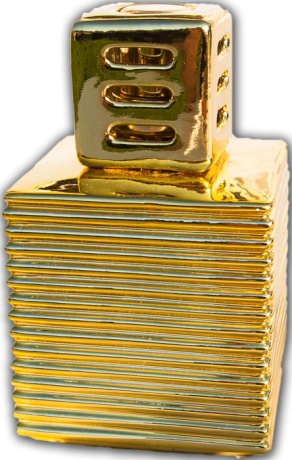 Millefiori Katalysator Duftlampe Lampair Stripe / gold